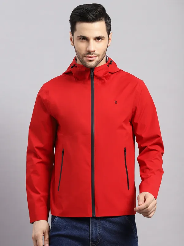 Luxuria Men Red Check Hooded Full Sleeve Reversible Jacket sold by Monte Carlo