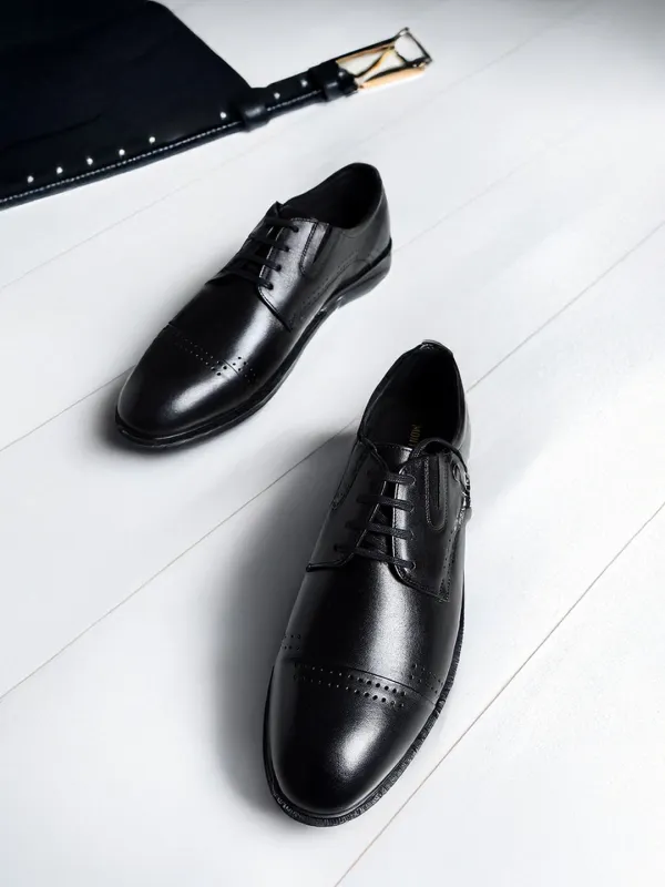 Monte Carlo Formal Derby Black Shoes for Men sold by Monte Carlo