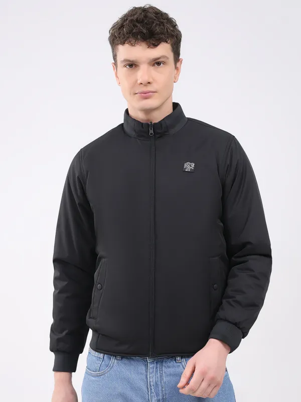 Rock.it Men Black Solid Hooded Full Sleeve Reversible Jacket sold by Monte Carlo