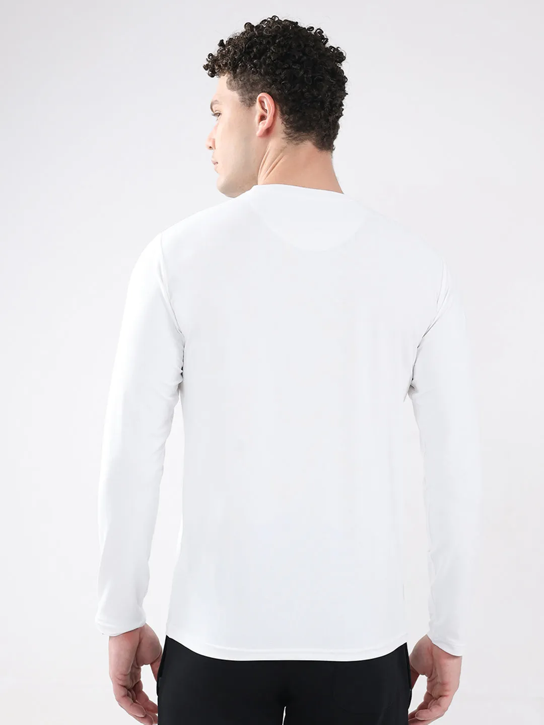 Rock.it Men White Printed Round Neck Full Sleeve Winter T-Shirt sold by Monte Carlo product image thumbnail 5