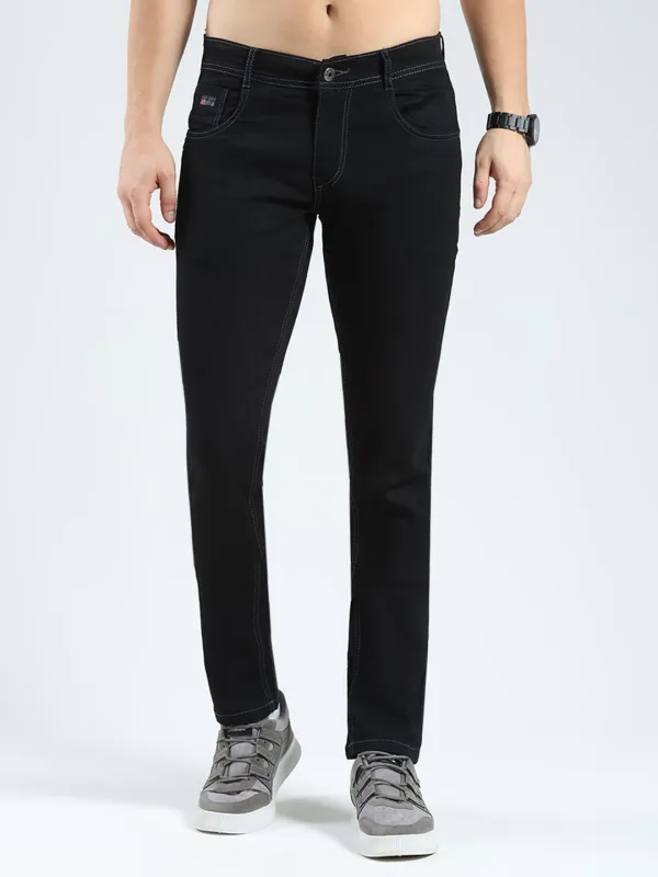 Men Black Solid Skinny Fit Denim sold by Monte Carlo