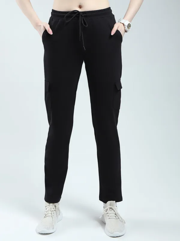 Rock.it Women Black Solid Regular Fit Lower sold by Monte Carlo