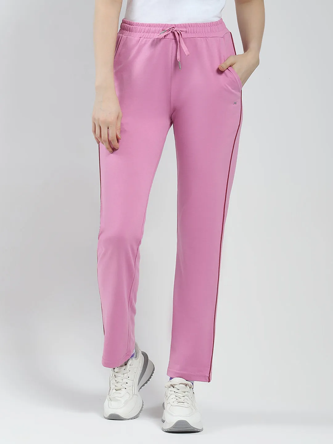 Women Pink Solid Regular Fit Lower sold by Monte Carlo product image thumbnail 4