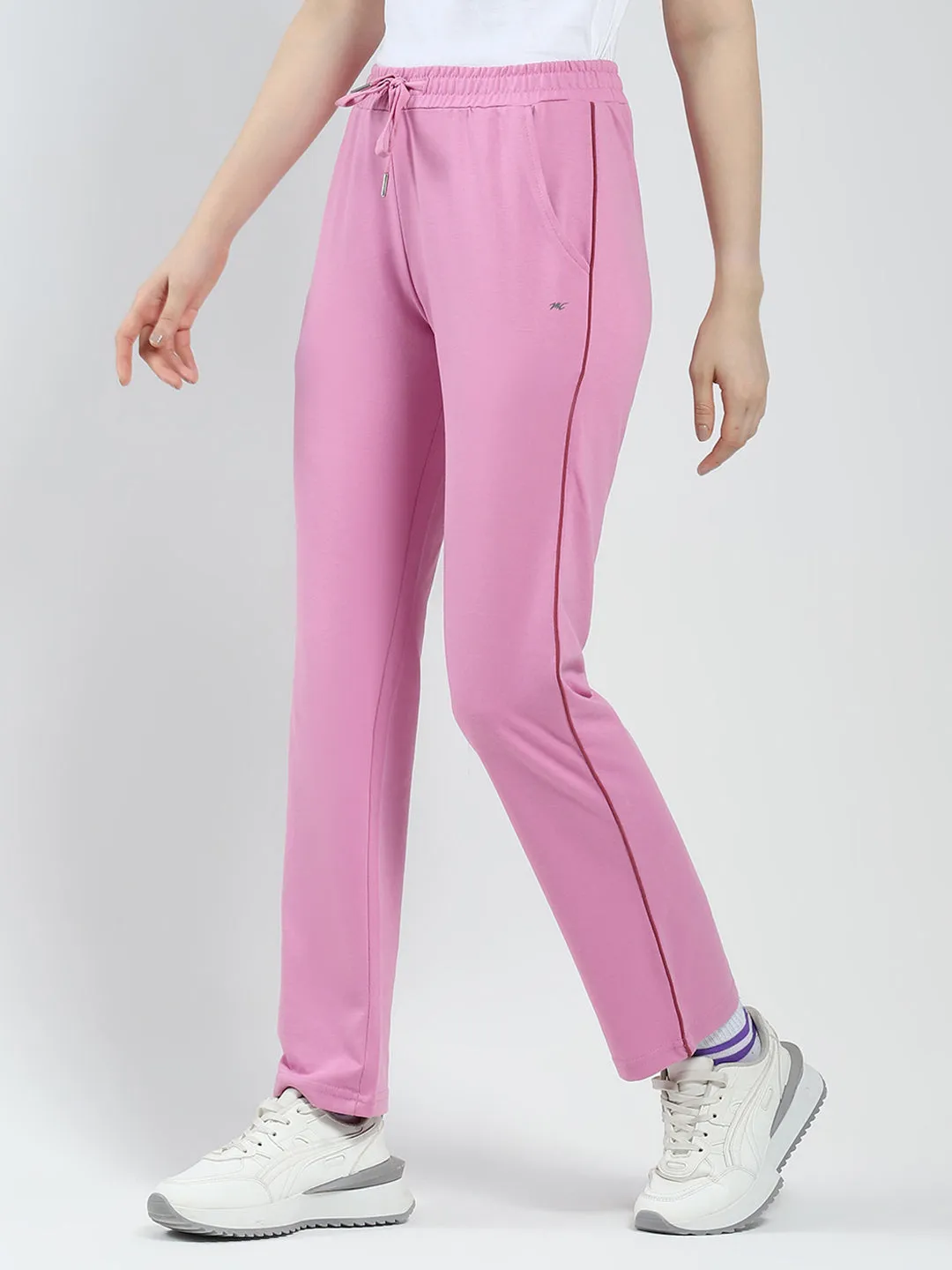 Women Pink Solid Regular Fit Lower sold by Monte Carlo product image thumbnail 3
