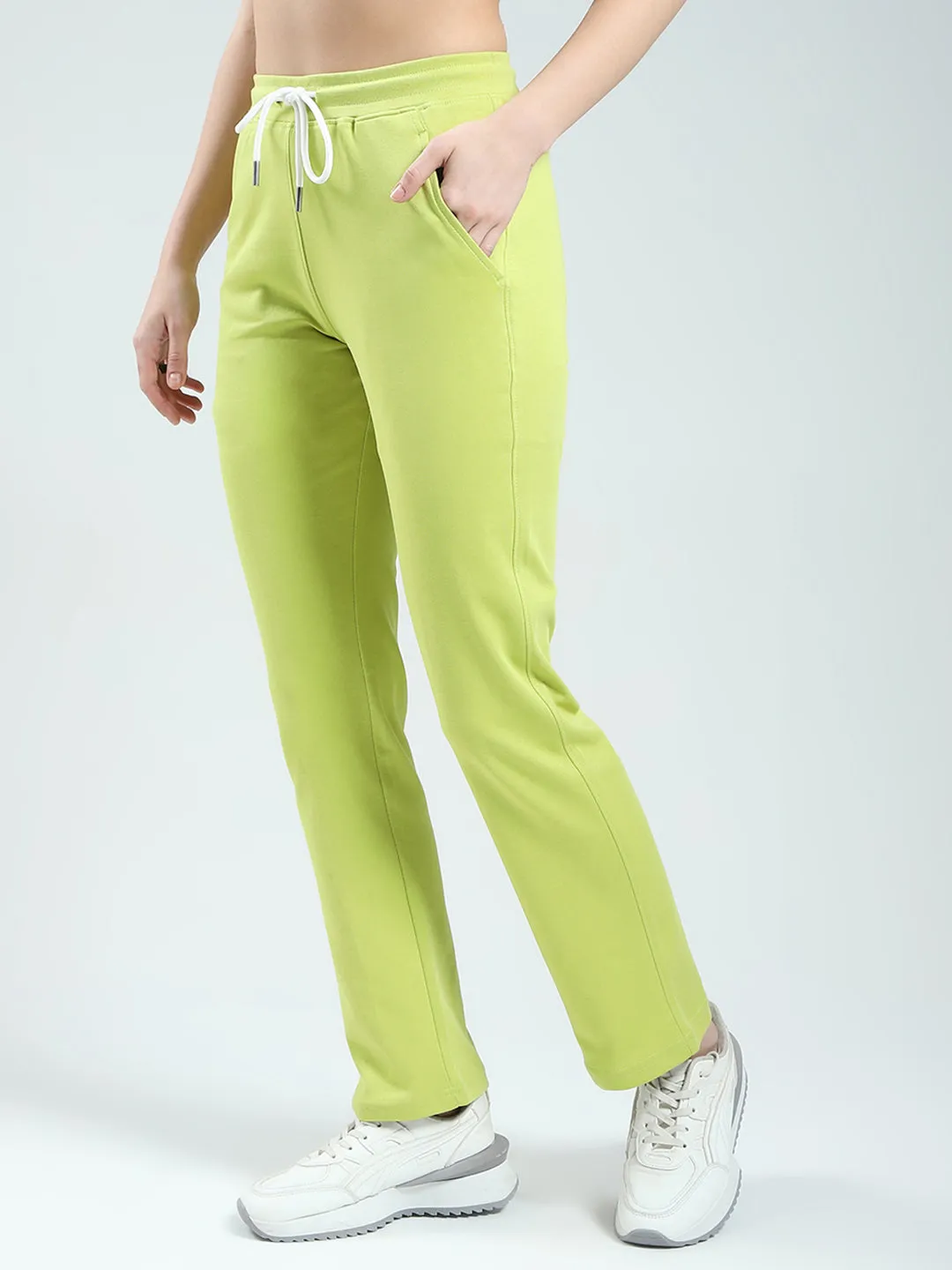 Rock.it Women Green Solid Regular Fit Lower sold by Monte Carlo product image thumbnail 3
