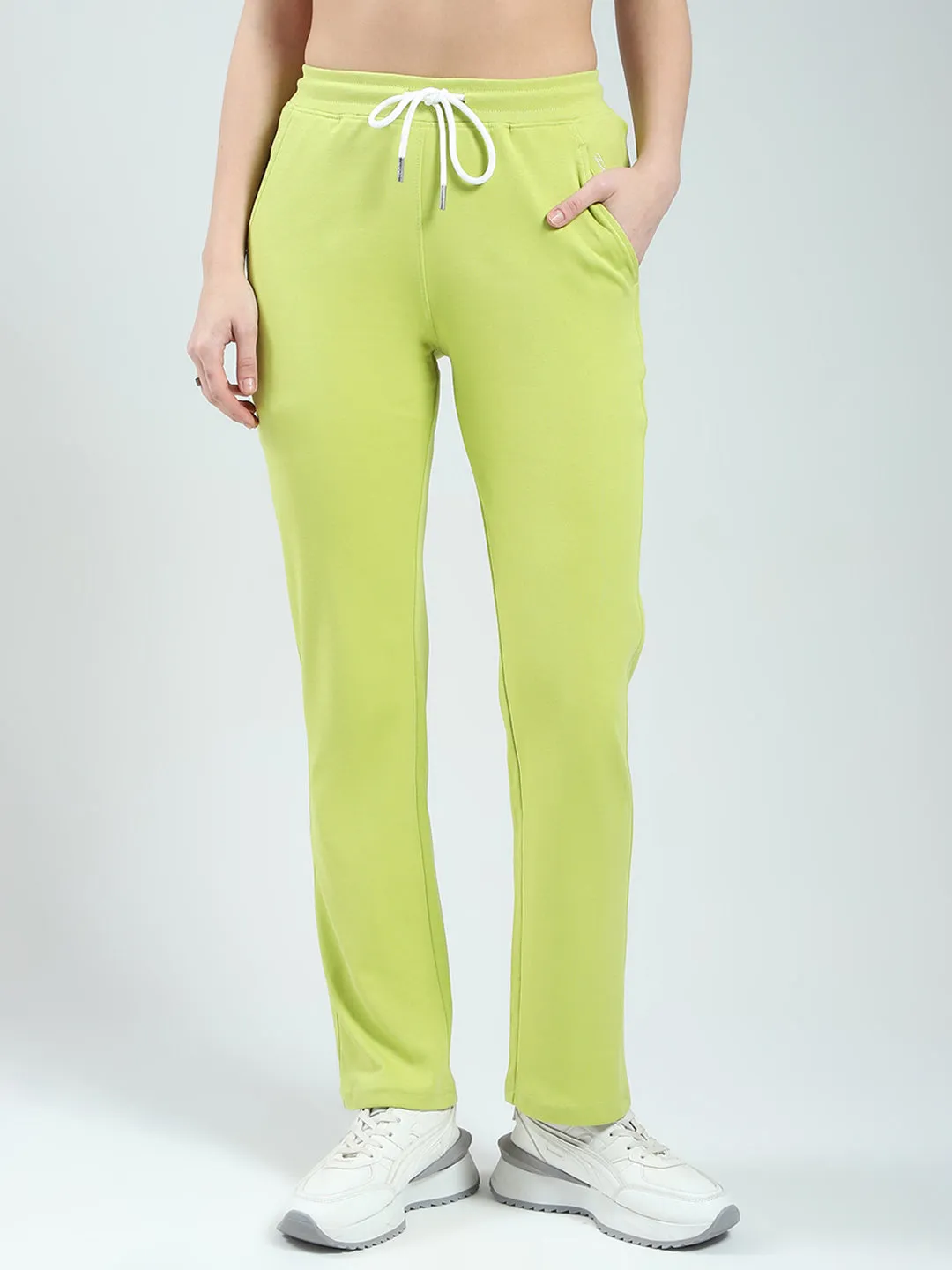 Rock.it Women Green Solid Regular Fit Lower sold by Monte Carlo