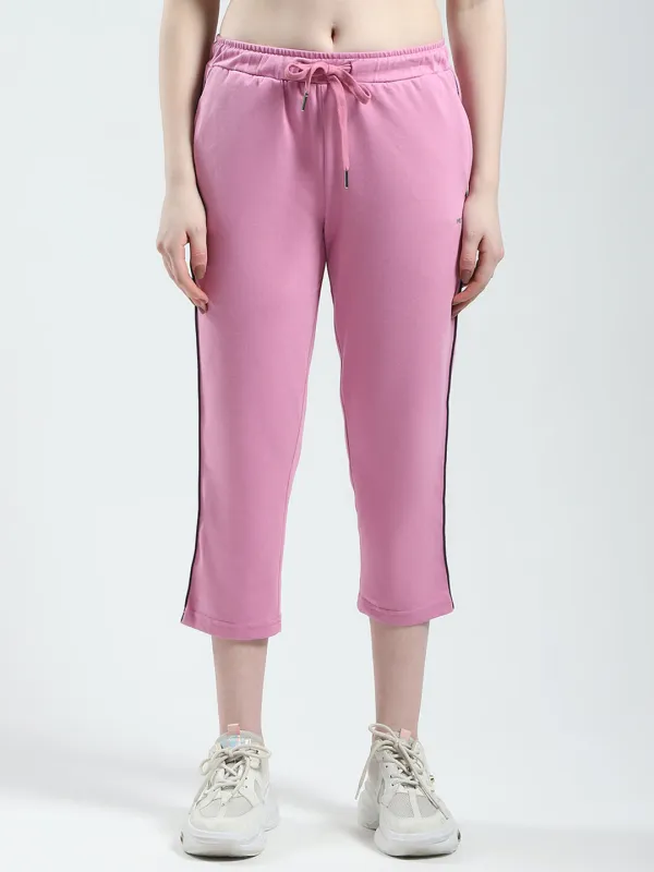 Women Pink Solid Regular Fit Capri sold by Monte Carlo
