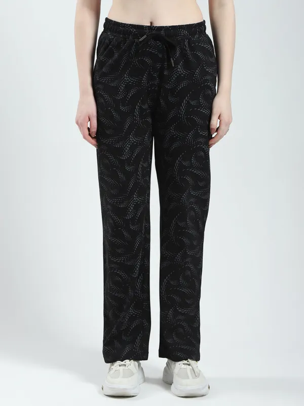 Women Black Printed Regular Fit Lower sold by Monte Carlo