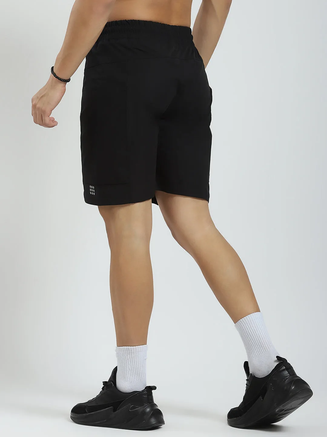 Rock.it Men Black Solid Regular Fit Short sold by Monte Carlo product image thumbnail 5