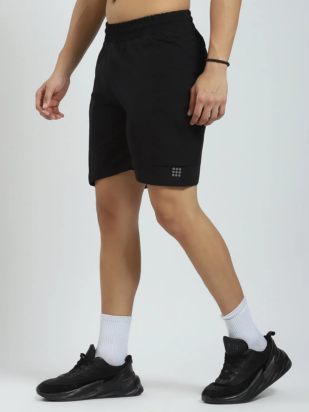 Rock.it Men Black Solid Regular Fit Short sold by Monte Carlo product image thumbnail 3