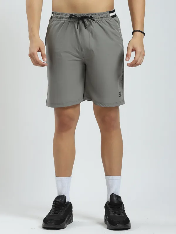 Rock.it Men Grey Solid Regular Fit Short sold by Monte Carlo