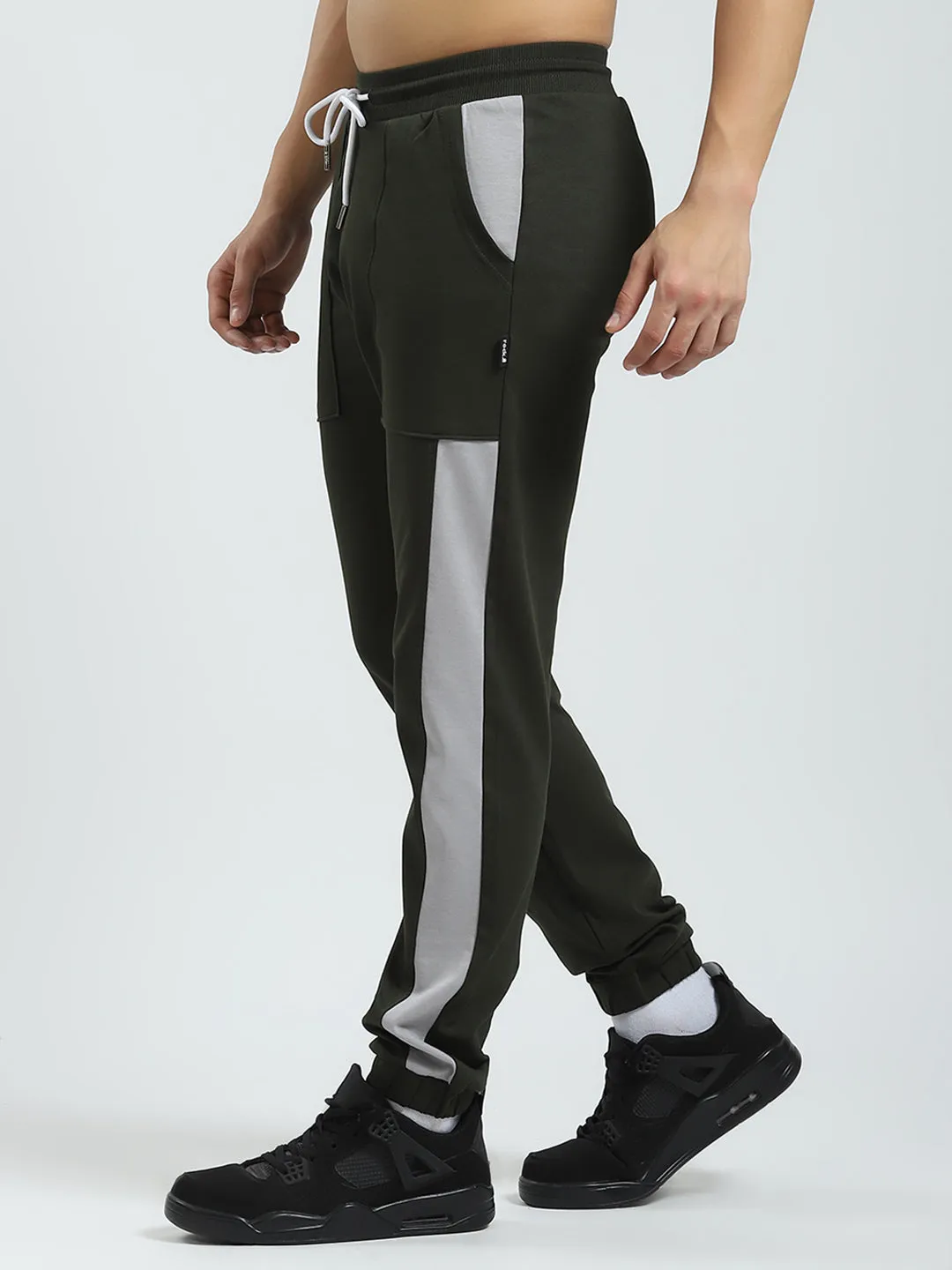 Rock.it Men Green Solid Regular Fit Jogger sold by Monte Carlo product image thumbnail 3
