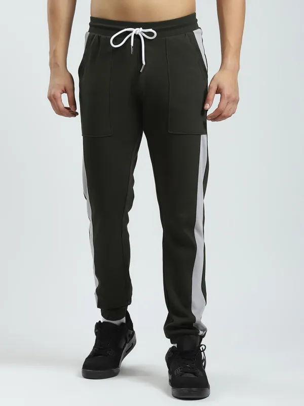 Rock.it Men Green Solid Regular Fit Jogger sold by Monte Carlo