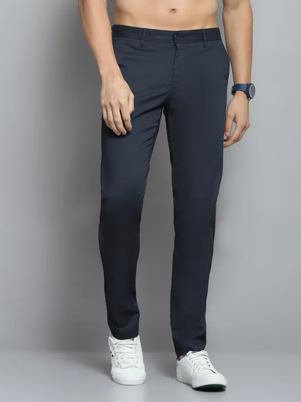 Men Navy Blue Solid   Trouser sold by Monte Carlo