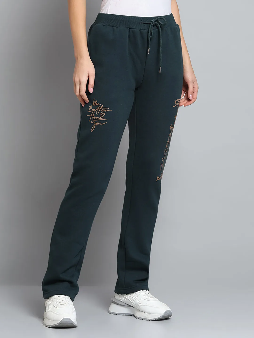 Women Green Printed Regular Fit Winter Lower sold by Monte Carlo product image thumbnail 4