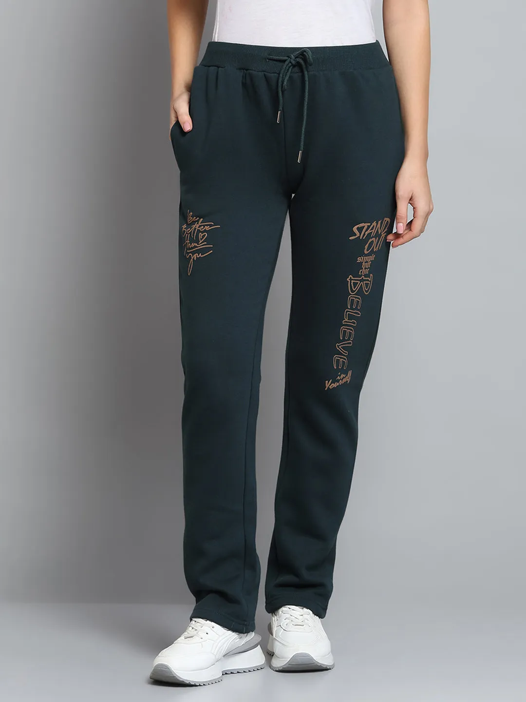 Women Green Printed Regular Fit Winter Lower sold by Monte Carlo