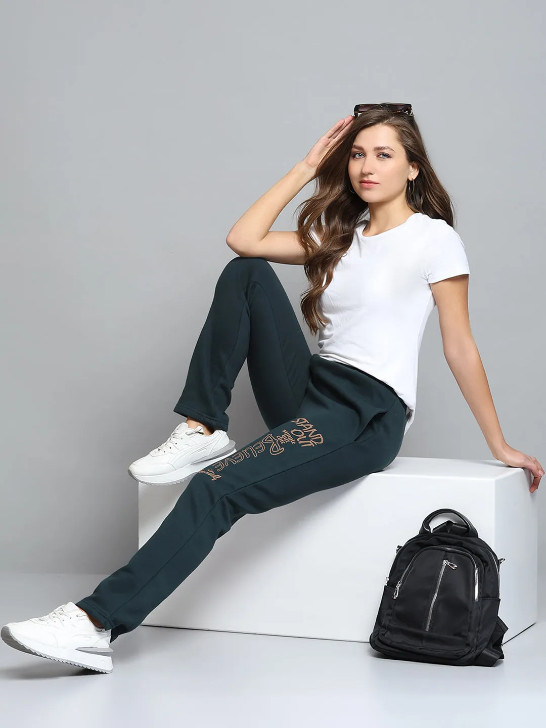 Women Green Printed Regular Fit Winter Lower sold by Monte Carlo product image thumbnail 2