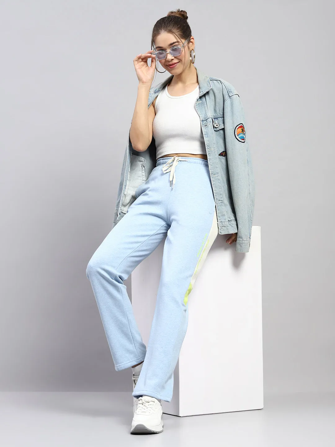 Women Blue Printed Regular Fit Lower sold by Monte Carlo product image thumbnail 2