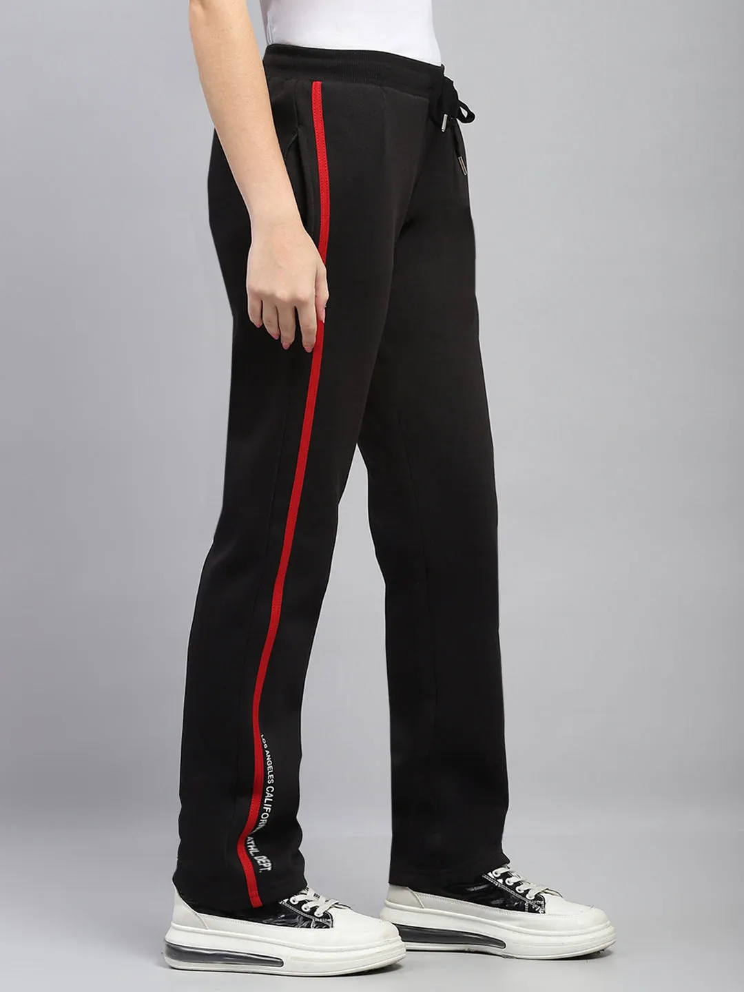 Women Black Solid Regular Fit Lower sold by Monte Carlo product image thumbnail 4