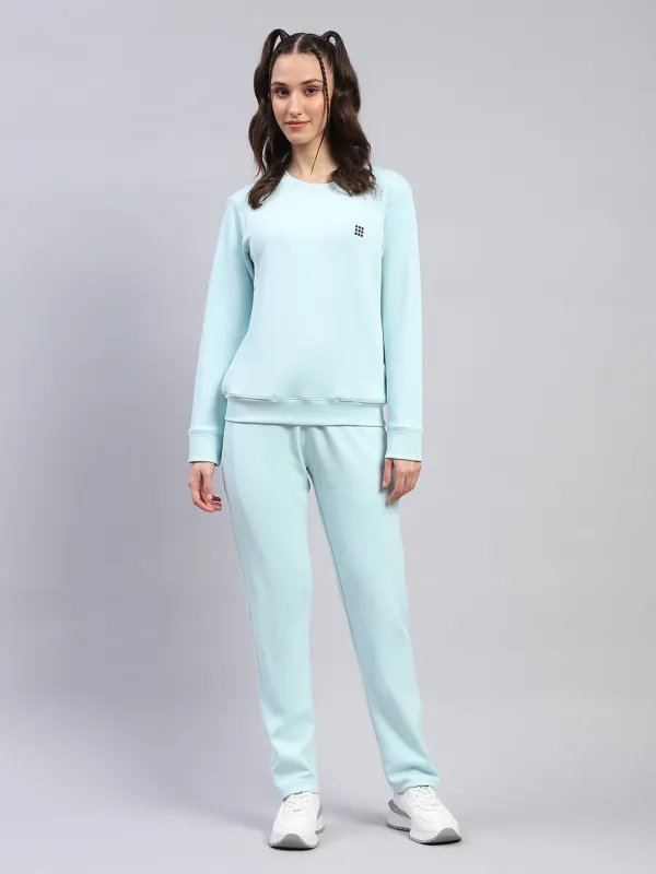 Rock.it Women Blue Solid Round Neck Full Sleeve Cords Set sold by Monte Carlo