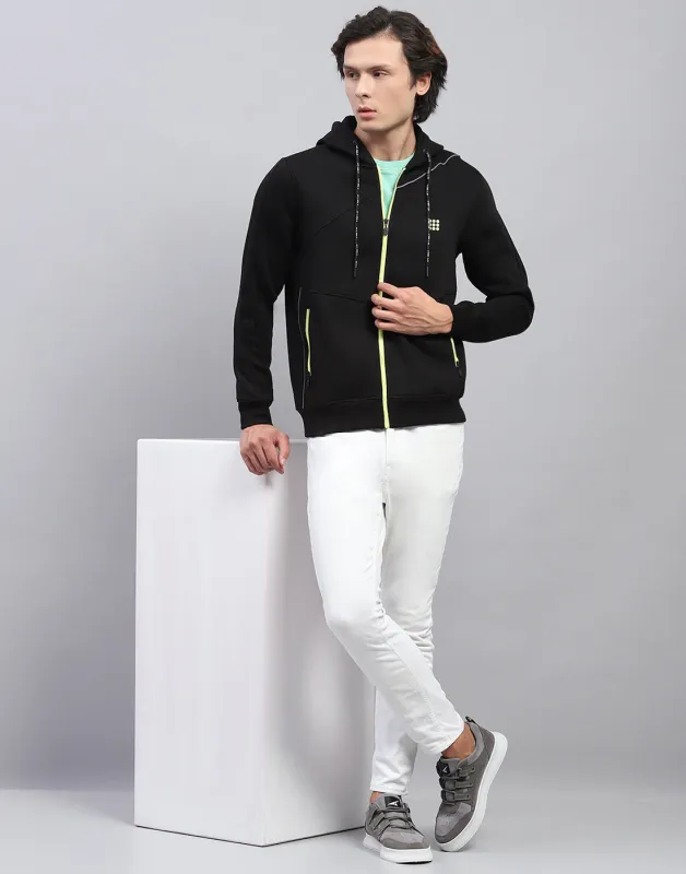 Rock.it Men Black Solid Hooded Full Sleeve Sweatshirt sold by Monte Carlo