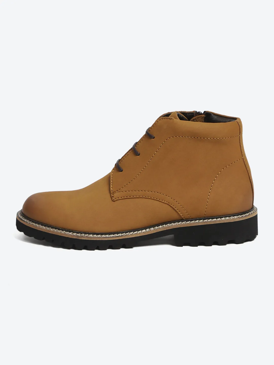 Monte Carlo Tan Casual Chukka Style Ankle Boots for Men sold by Monte Carlo product image thumbnail 4