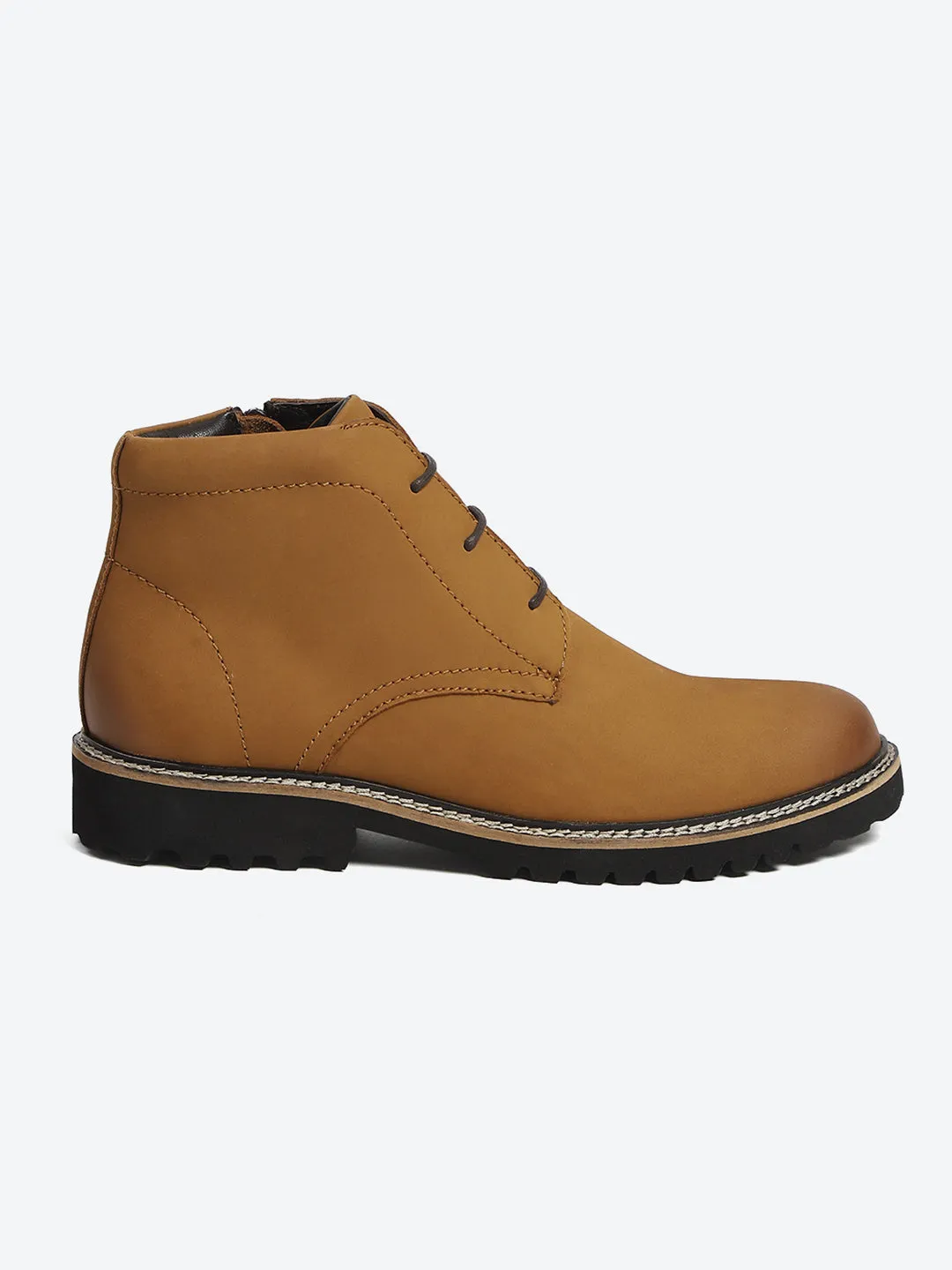 Monte Carlo Tan Casual Chukka Style Ankle Boots for Men sold by Monte Carlo product image thumbnail 5