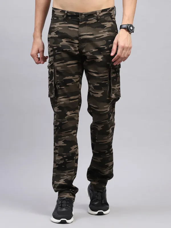 Men Olive Printed Cargo Cargo sold by Monte Carlo