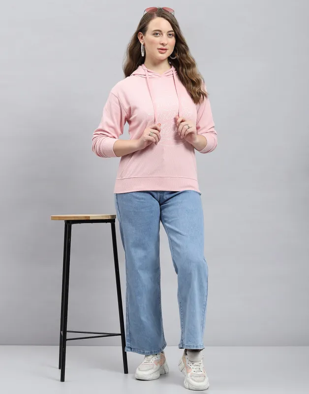 Women Pink Printed Hooded Full Sleeve Winter Top sold by Monte Carlo