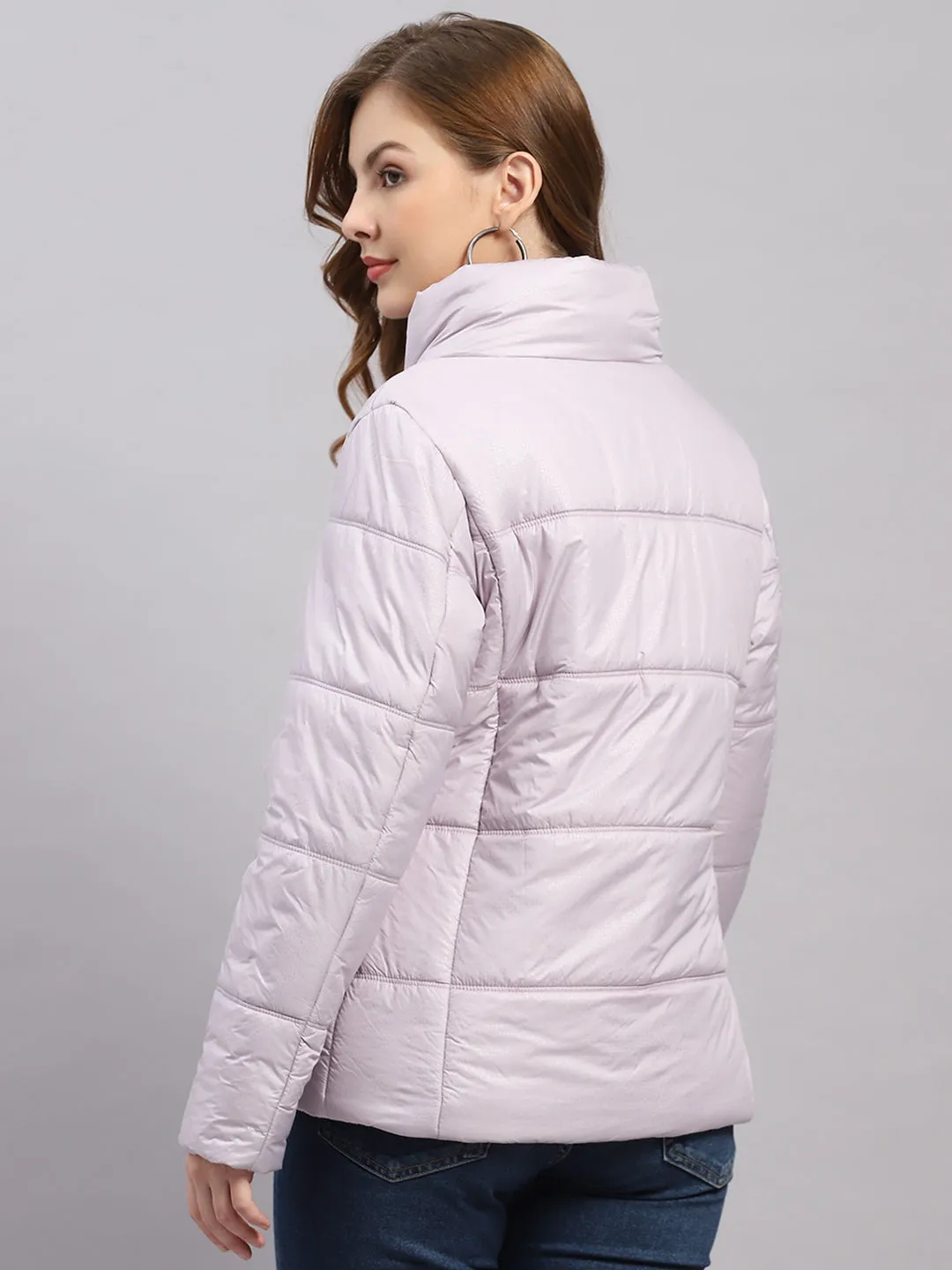 Women Purple Printed Collar Full Sleeve Jacket sold by Monte Carlo product image thumbnail 5