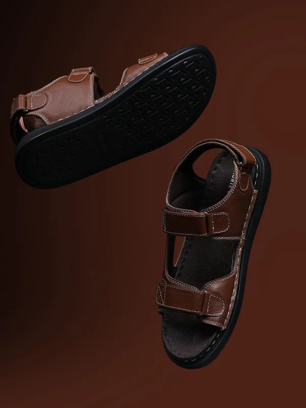 Monte Carlo Brown Velcro Adjustable Sporty Look I Daily Use Walking & Outdoor I Casual Floater Sandals for Men sold by Monte Carlo
