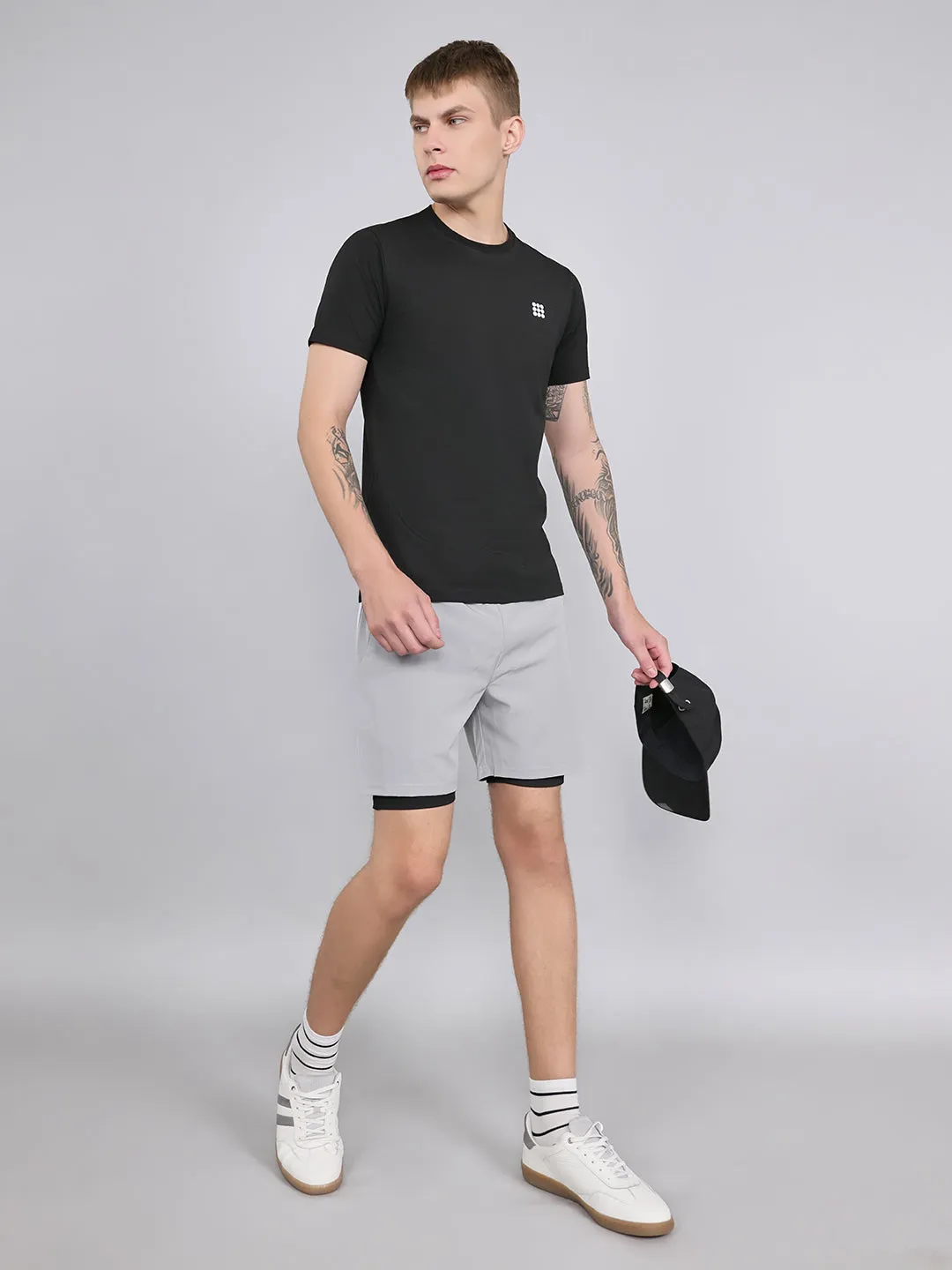 Rock.it Men Black Solid Round Neck Half Sleeve T-Shirt sold by Monte Carlo product image thumbnail 5