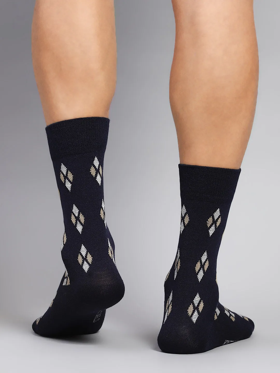 Men Cotton Blend Solid Calf Length Socks (1 Pair) sold by Monte Carlo product image thumbnail 3