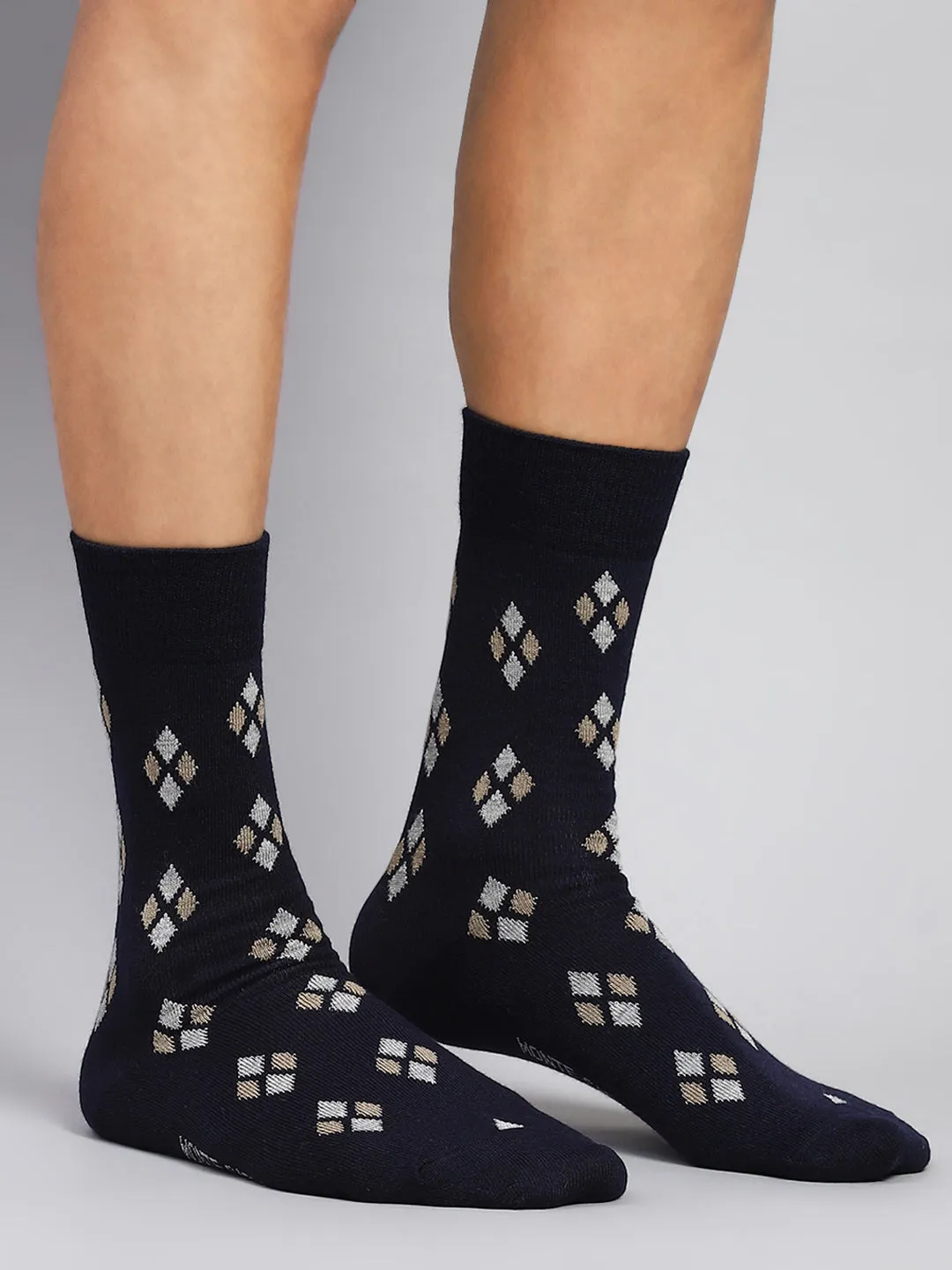 Men Cotton Blend Solid Calf Length Socks (1 Pair) sold by Monte Carlo product image thumbnail 2