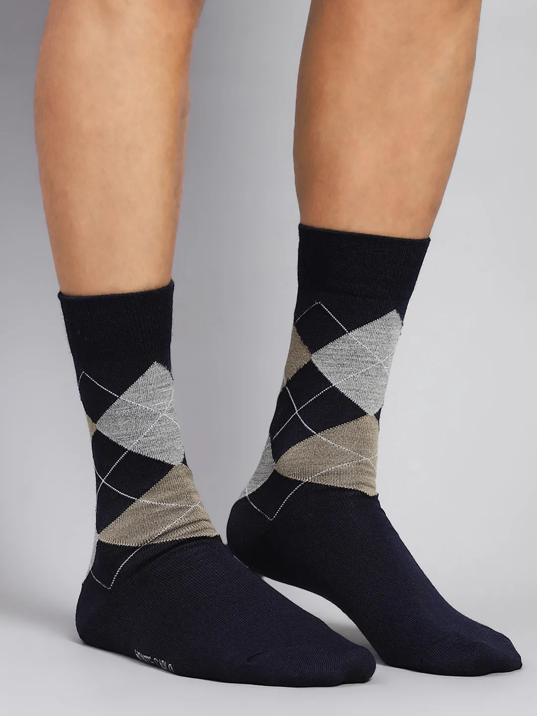 Men Cotton Blend Solid Calf Length Socks (1 Pair) sold by Monte Carlo product image thumbnail 2