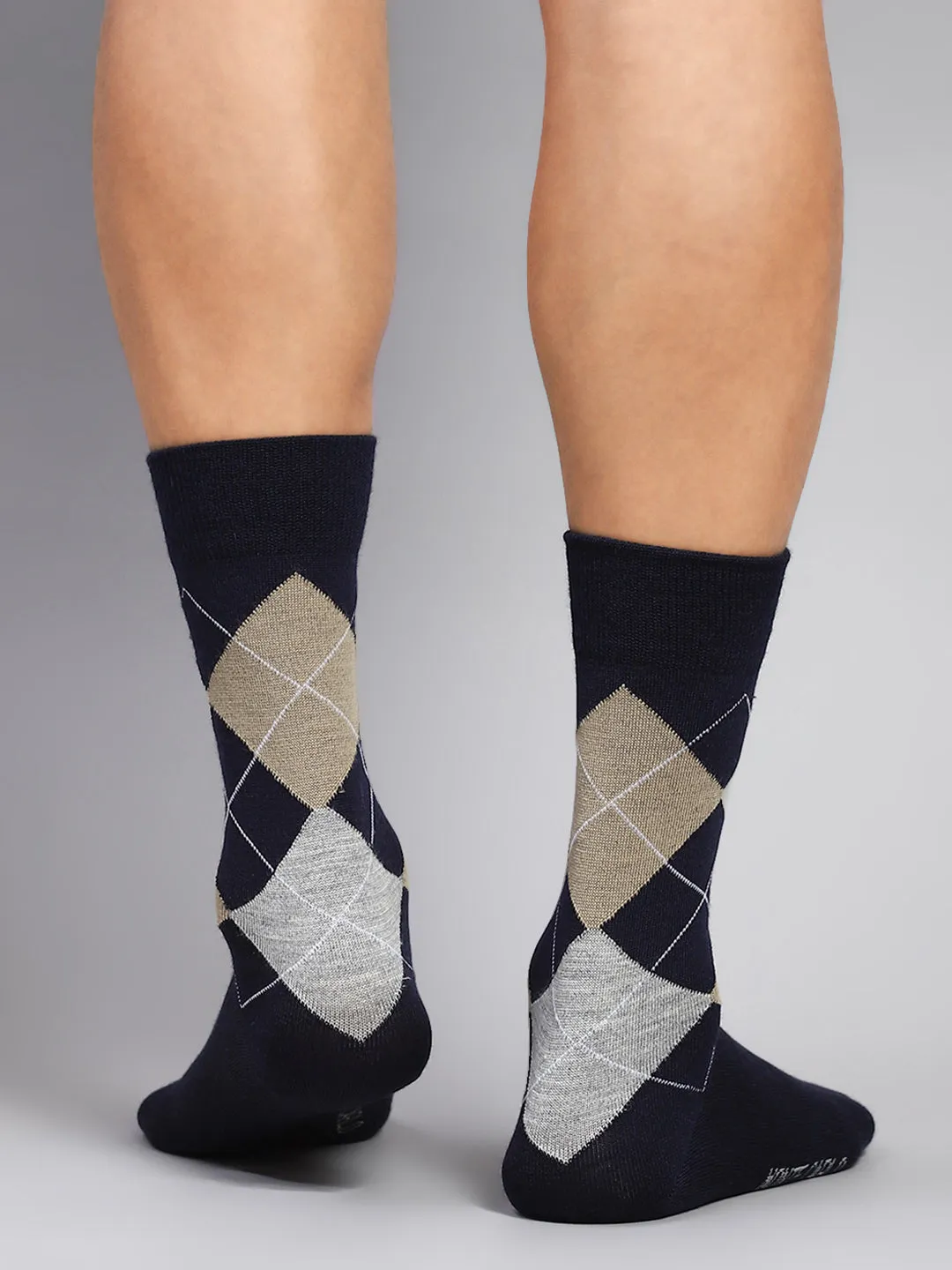 Men Cotton Blend Solid Calf Length Socks (1 Pair) sold by Monte Carlo product image thumbnail 3