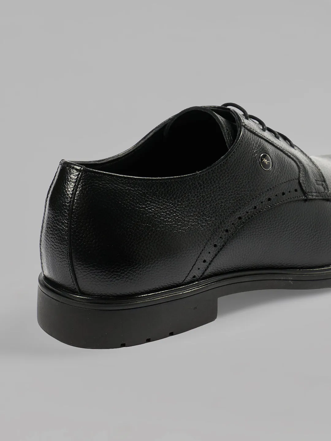 Monte Carlo Men's Textured Leather Classic Derby Formal Shoe sold by Monte Carlo product image thumbnail 4