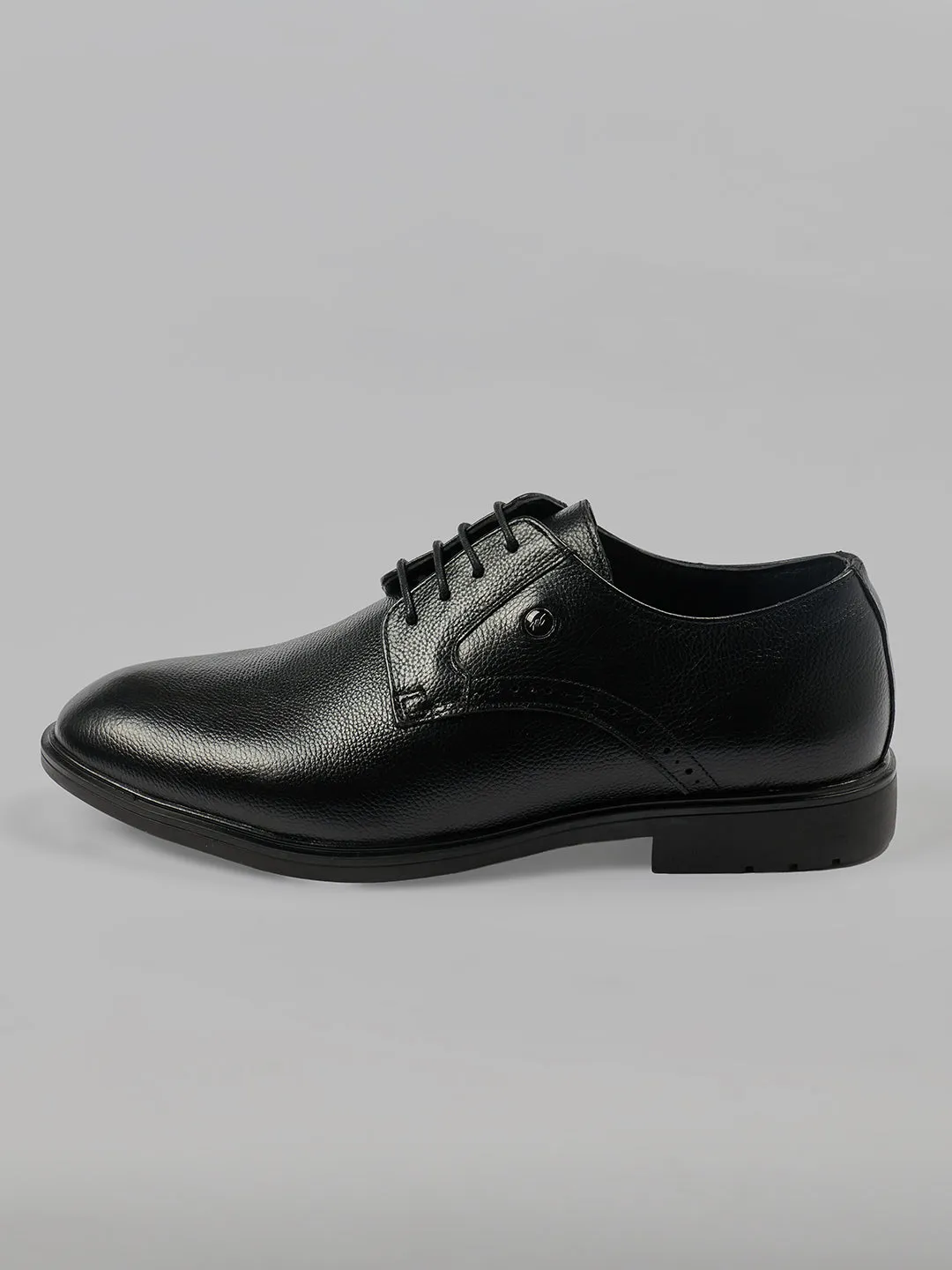 Monte Carlo Men's Textured Leather Classic Derby Formal Shoe sold by Monte Carlo product image thumbnail 2