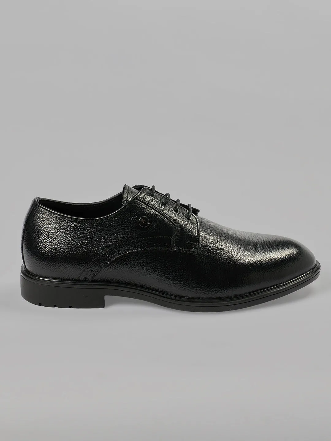 Monte Carlo Men's Textured Leather Classic Derby Formal Shoe sold by Monte Carlo product image thumbnail 3