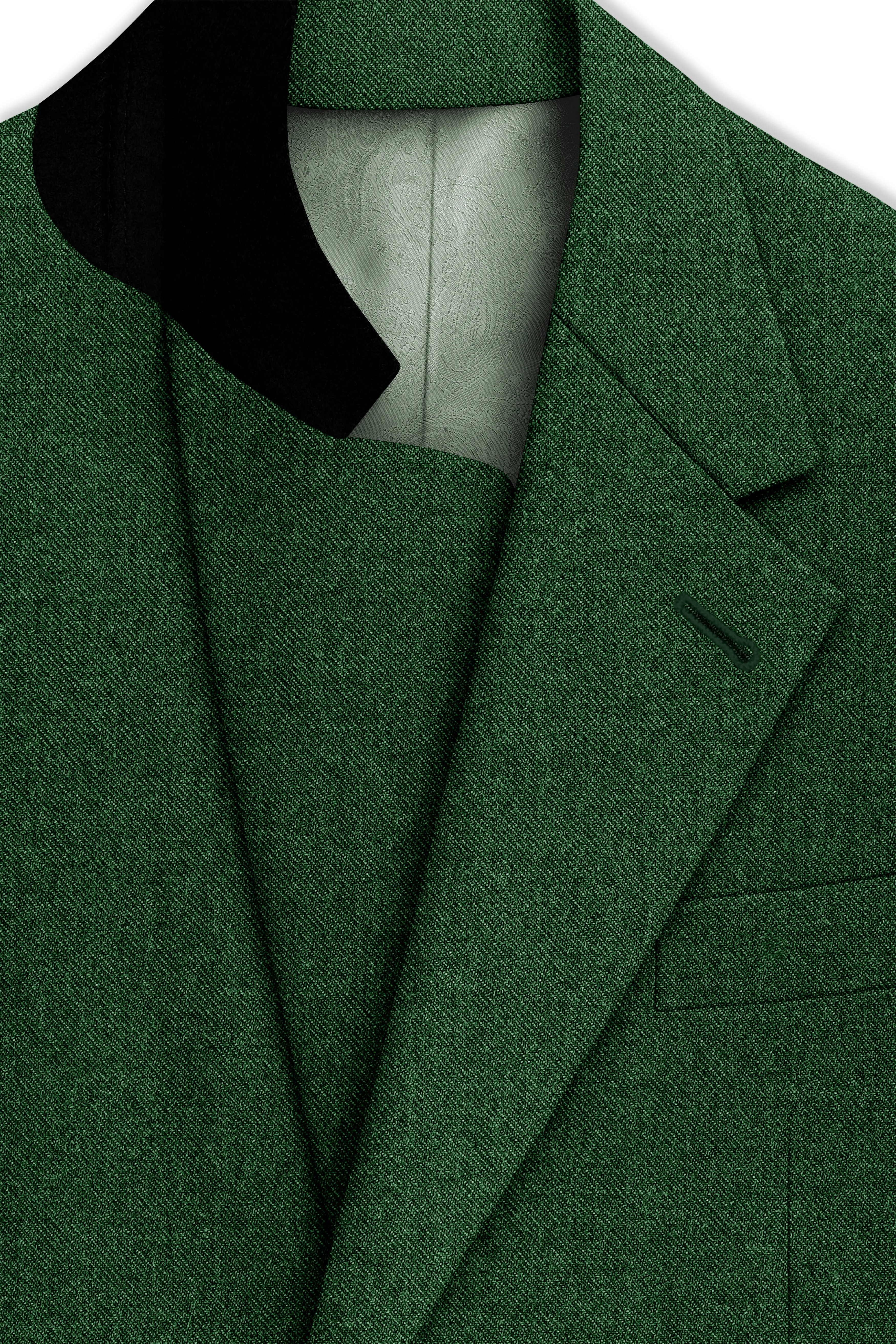 Virenza-Mystle Green Textured Tweed Single Breasted Sports Suit sold by French Crown product image thumbnail 5