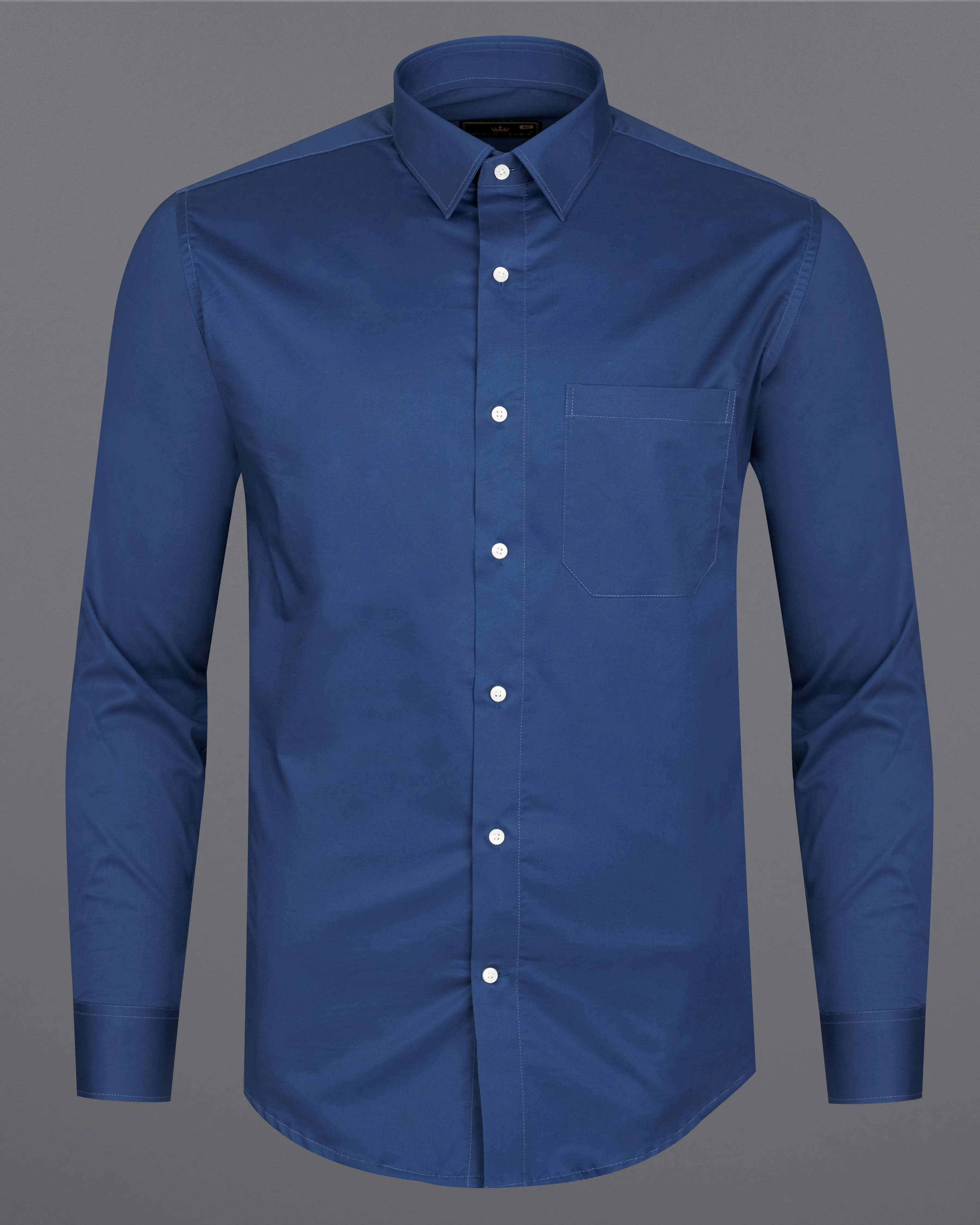 Rhino Blue Super Soft Premium Cotton Shirt sold by French Crown product image thumbnail 5