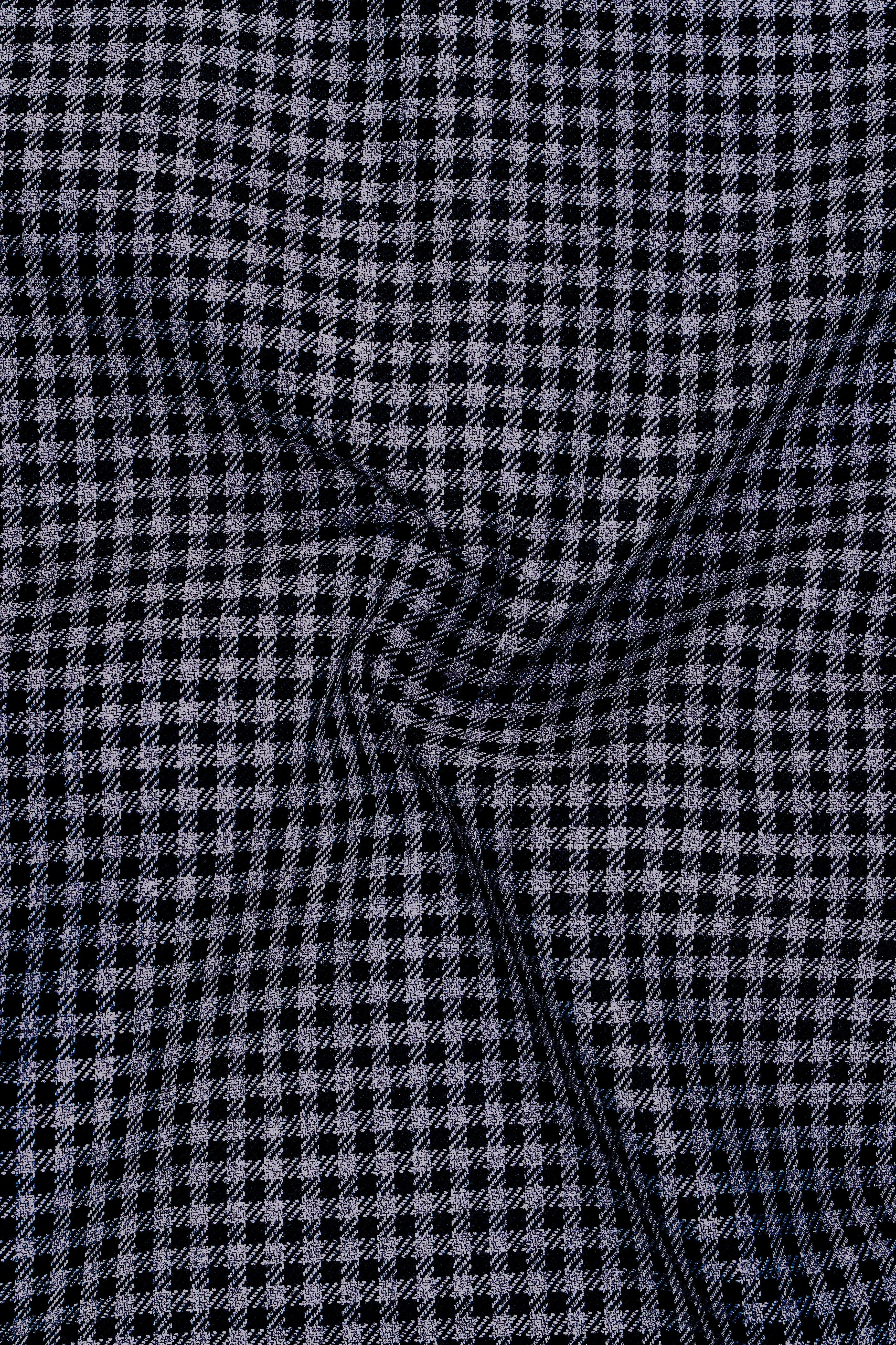 Zenith-Mirage Blue And venus Gray Gingham Plaid Tweed Single Breasted Sports Suit sold by French Crown product image thumbnail 3