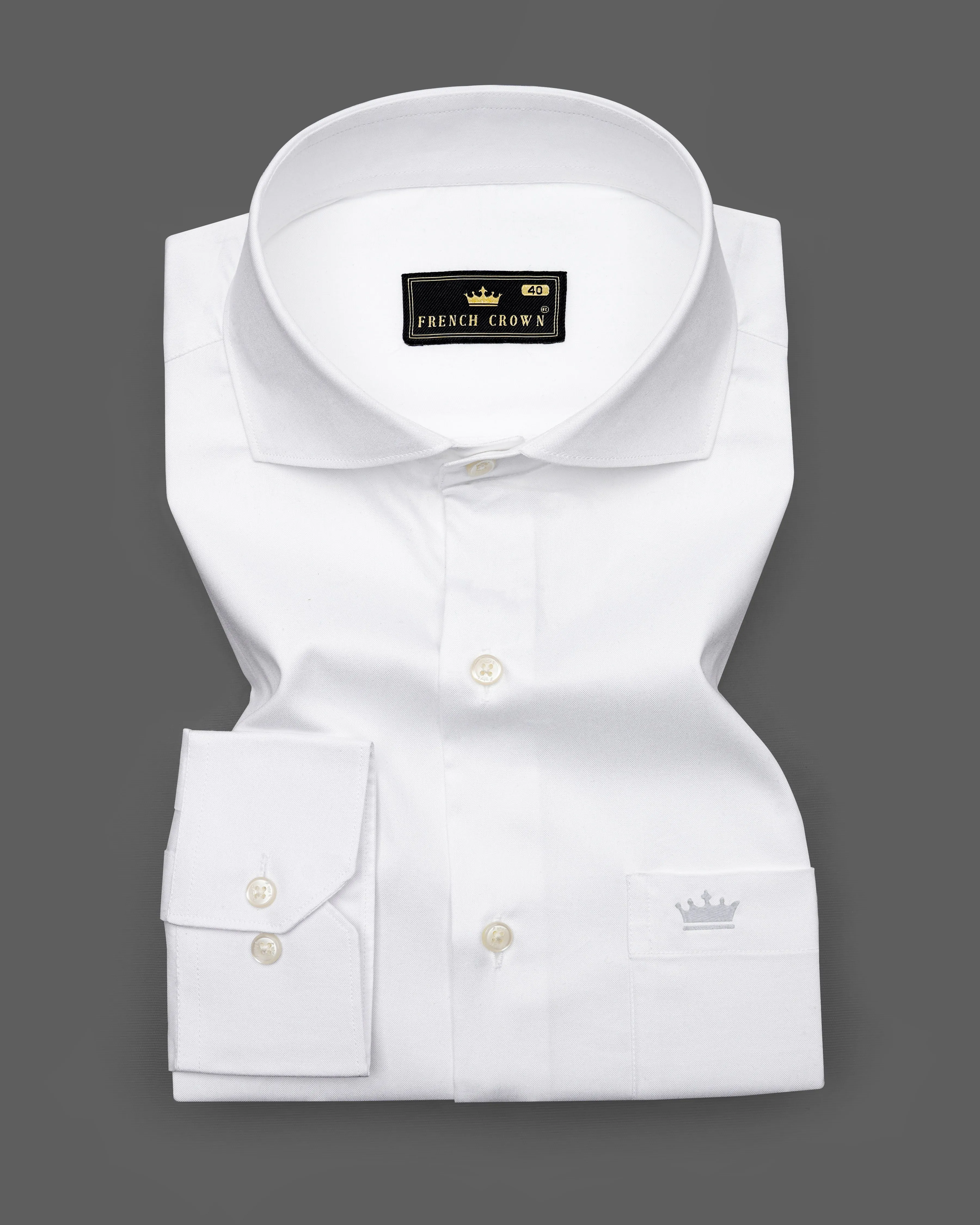 Bright White Royal Oxford Shirt sold by French Crown product image thumbnail 3