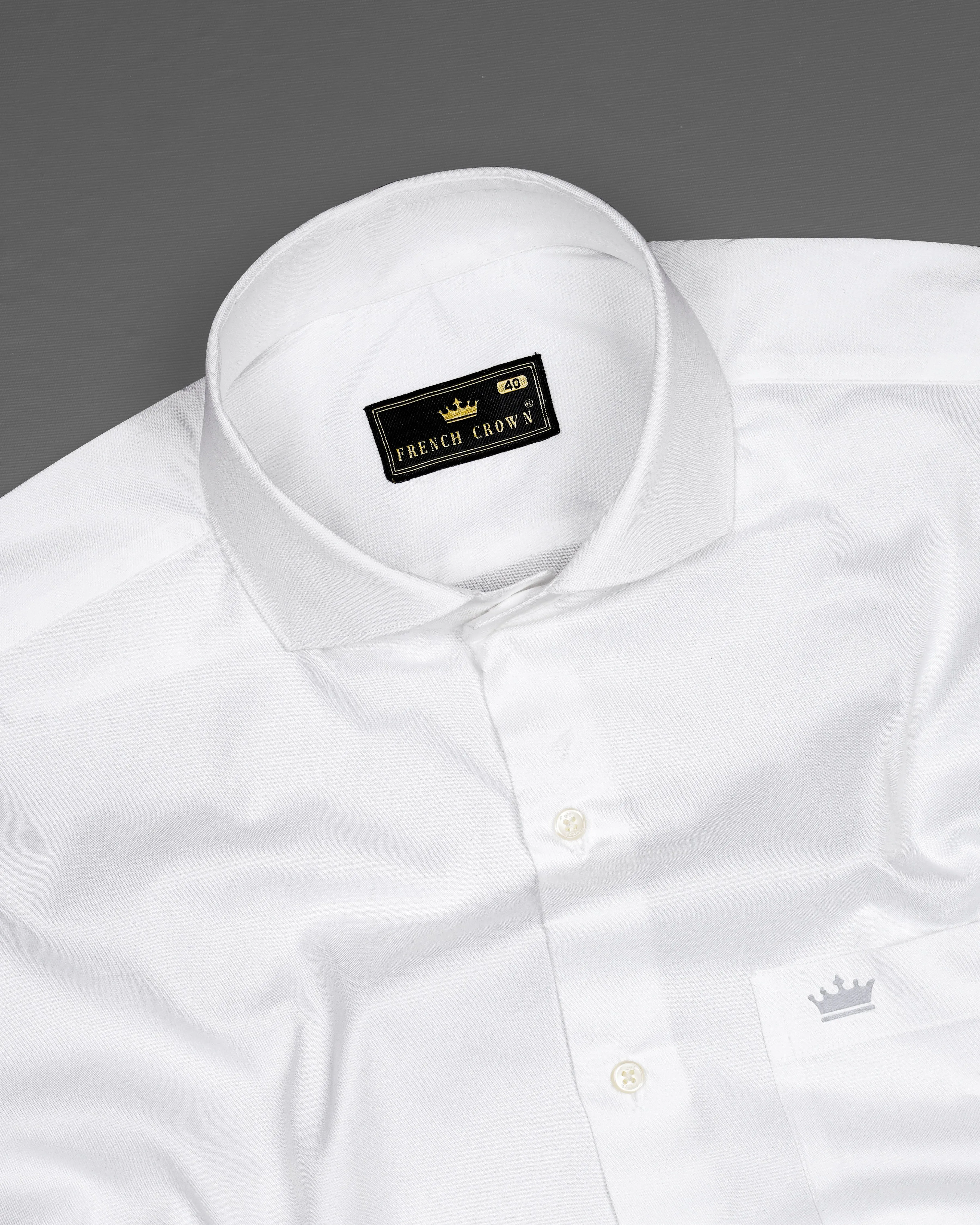 Bright White Royal Oxford Shirt sold by French Crown product image thumbnail 4
