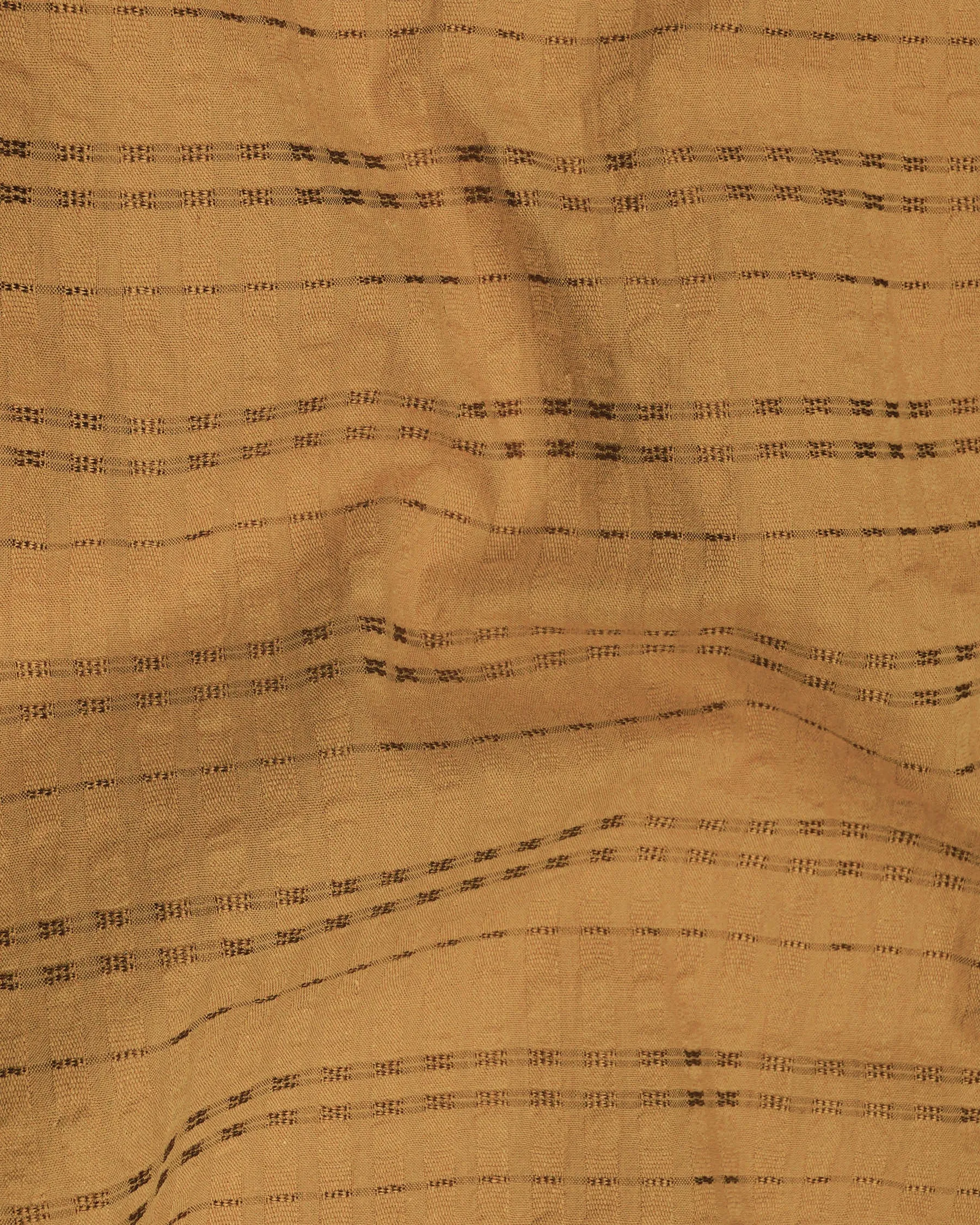 Bourbon Brown Seersucker Giza Cotton Overshirt/Shacket sold by French Crown product image thumbnail 2