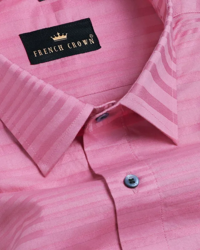 Hopbush Dobby Striped Premium Giza Cotton shirt sold by French Crown