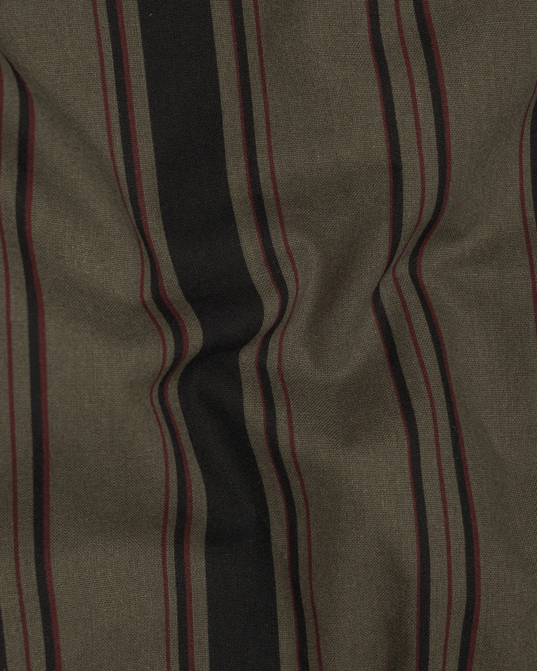 Vampire Brown Striped Royal Oxford Shirt sold by French Crown product image thumbnail 2
