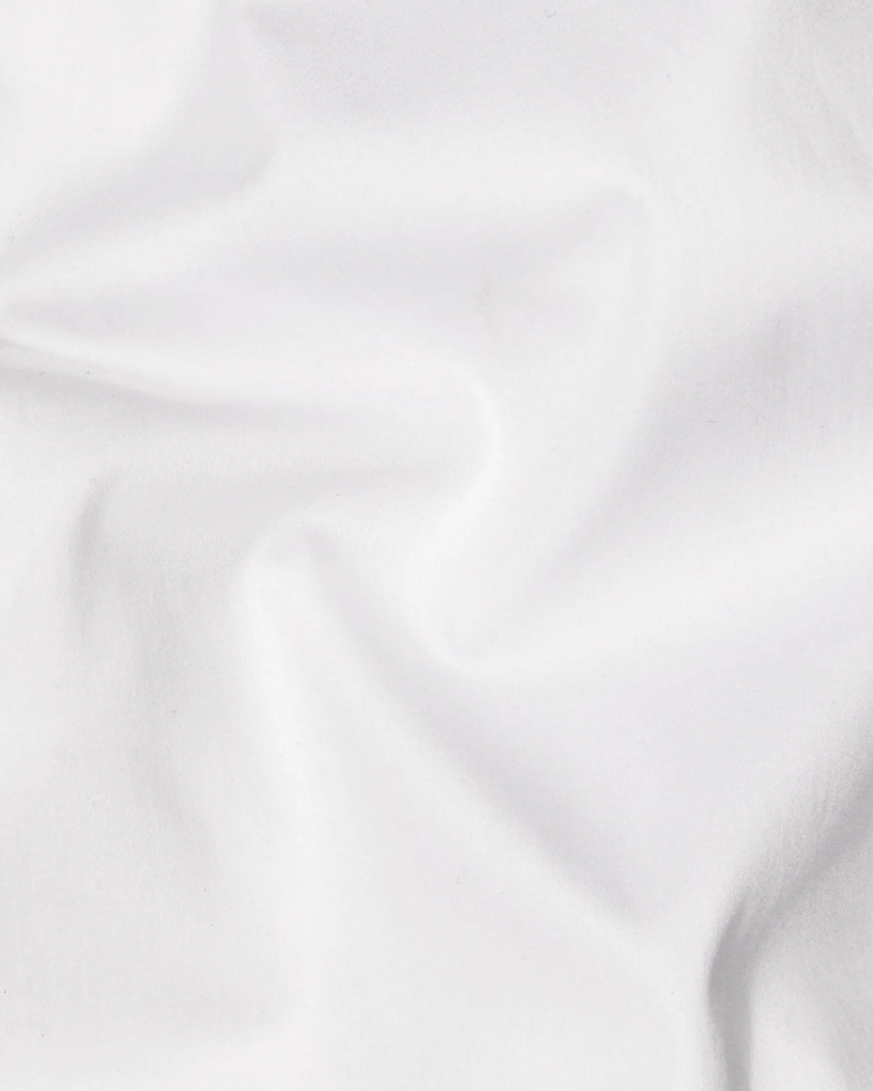 Bright White Subtle Sheen Mandarin Collar Designer Shirt sold by French Crown product image thumbnail 3