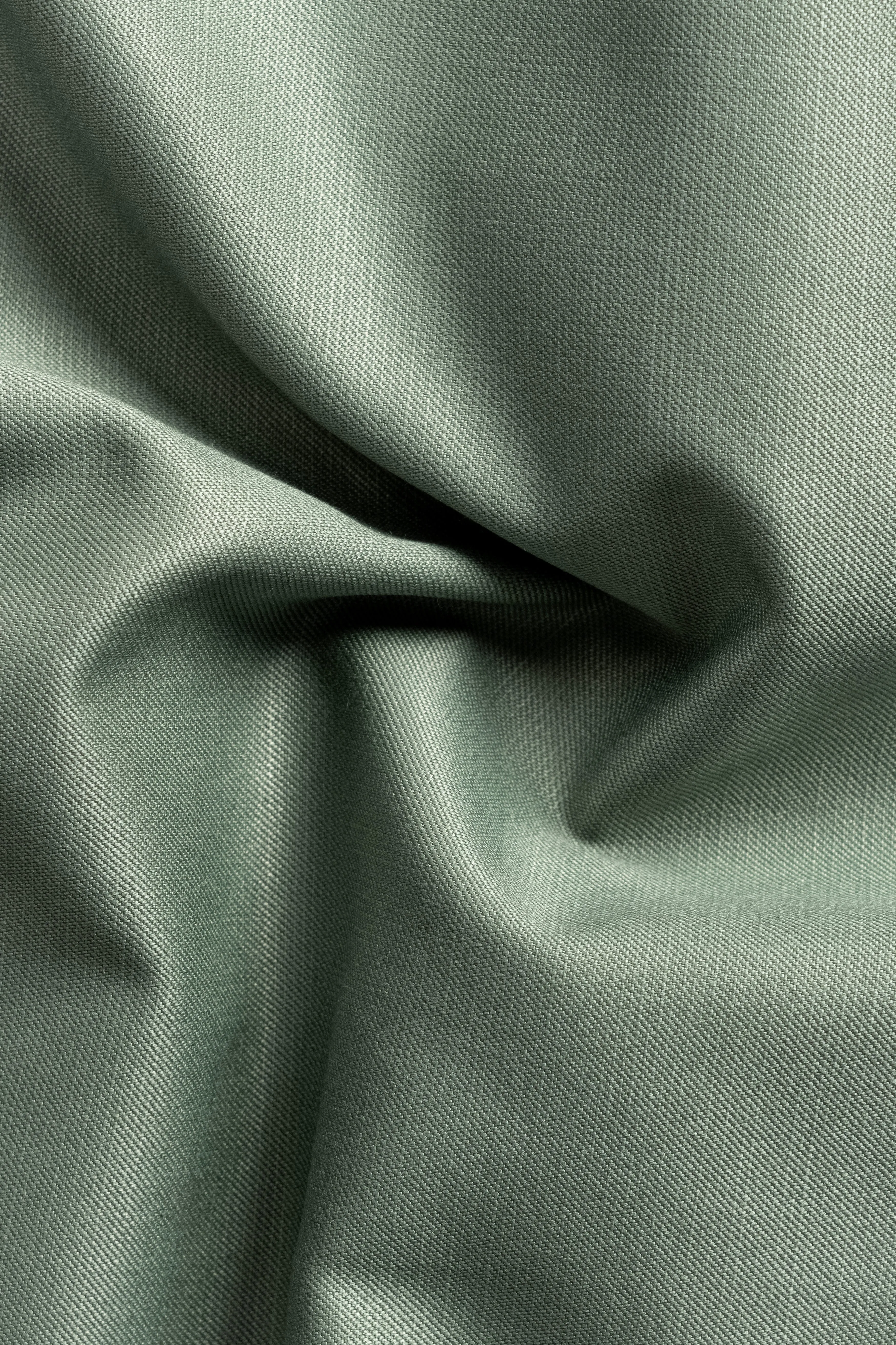 Spanish Green Solid Wool Rich Double Breasted Slight Stretch Suit sold by French Crown product image thumbnail 3