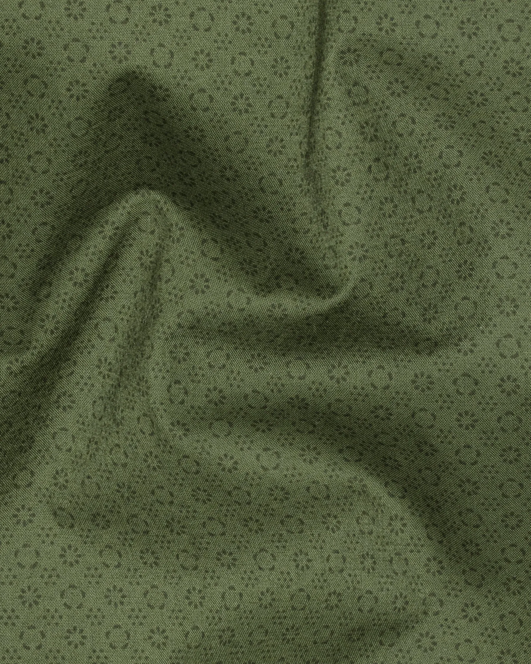 Hemlock Green Printed Premium Cotton Shirt sold by French Crown product image thumbnail 2